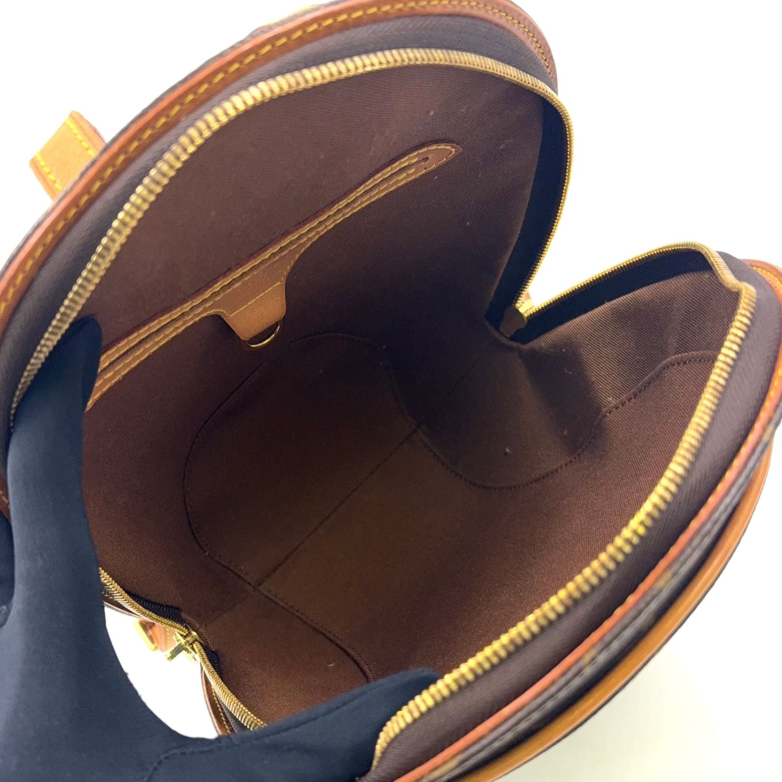 Louis Vuitton Ellipse Sac a Dos Monogram Leather Brown Light Backpack Gold — view 3