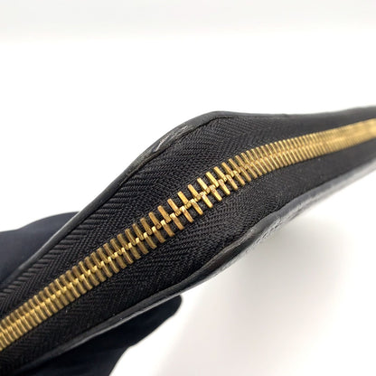 Louis Vuitton Zippy Wallet Monogram Empreinte Noir Leather Black Round Gold — view 6