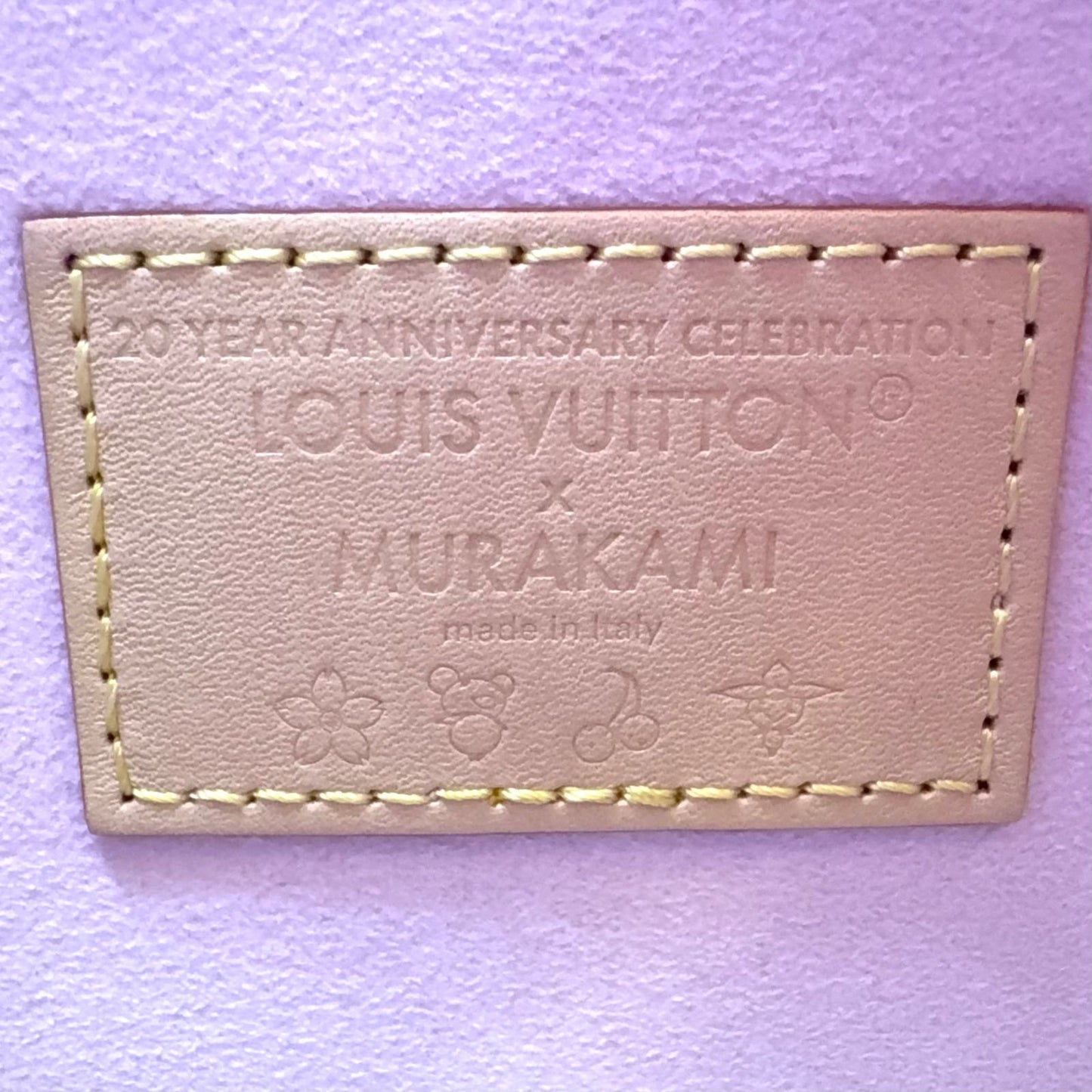 Louis Vuitton Monogram Cherry Blossom Leather Pink Brown Light Shoulder Bag Gold — view 4