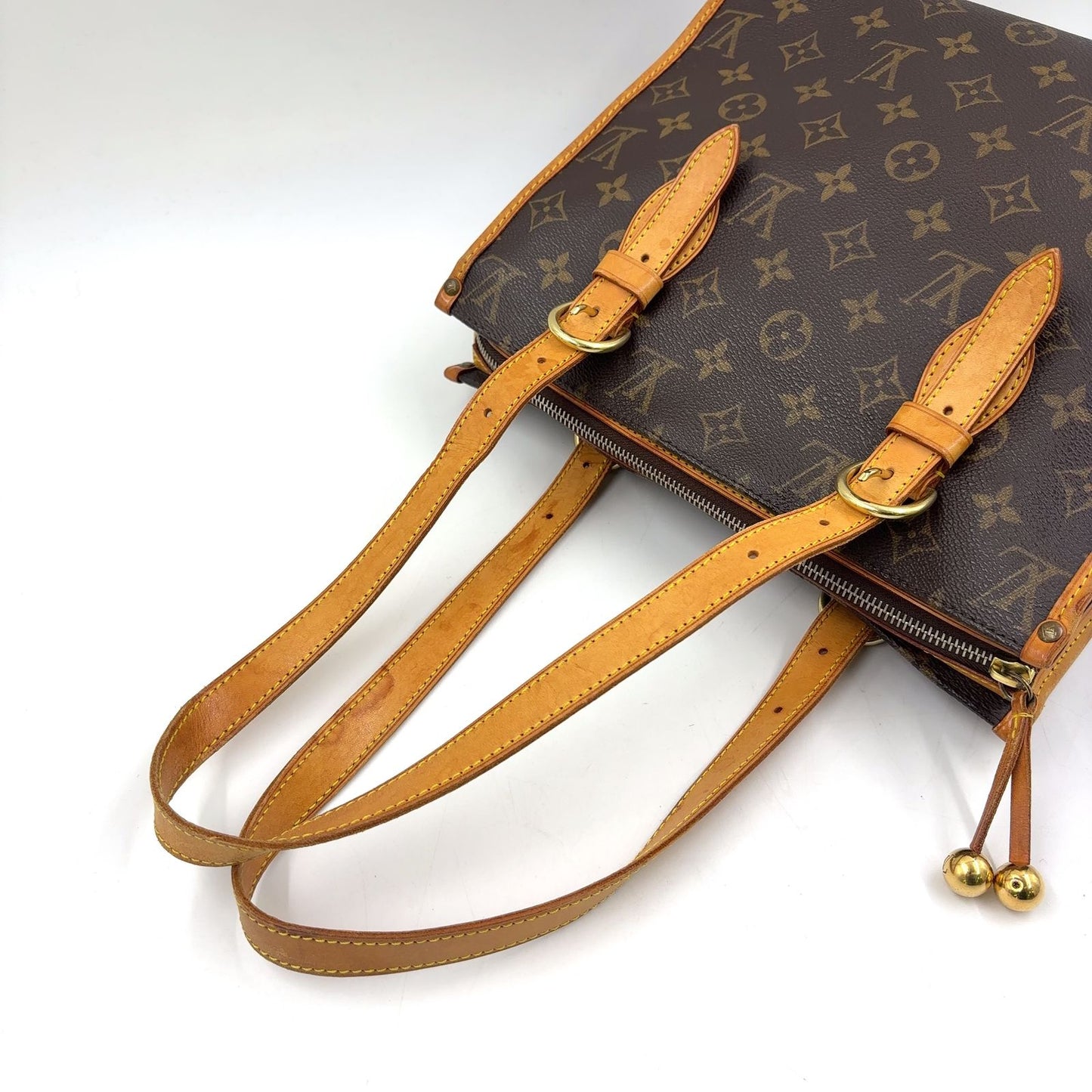 Louis Vuitton Popincourt Monogram Leather Brown Tote Gold — view 5