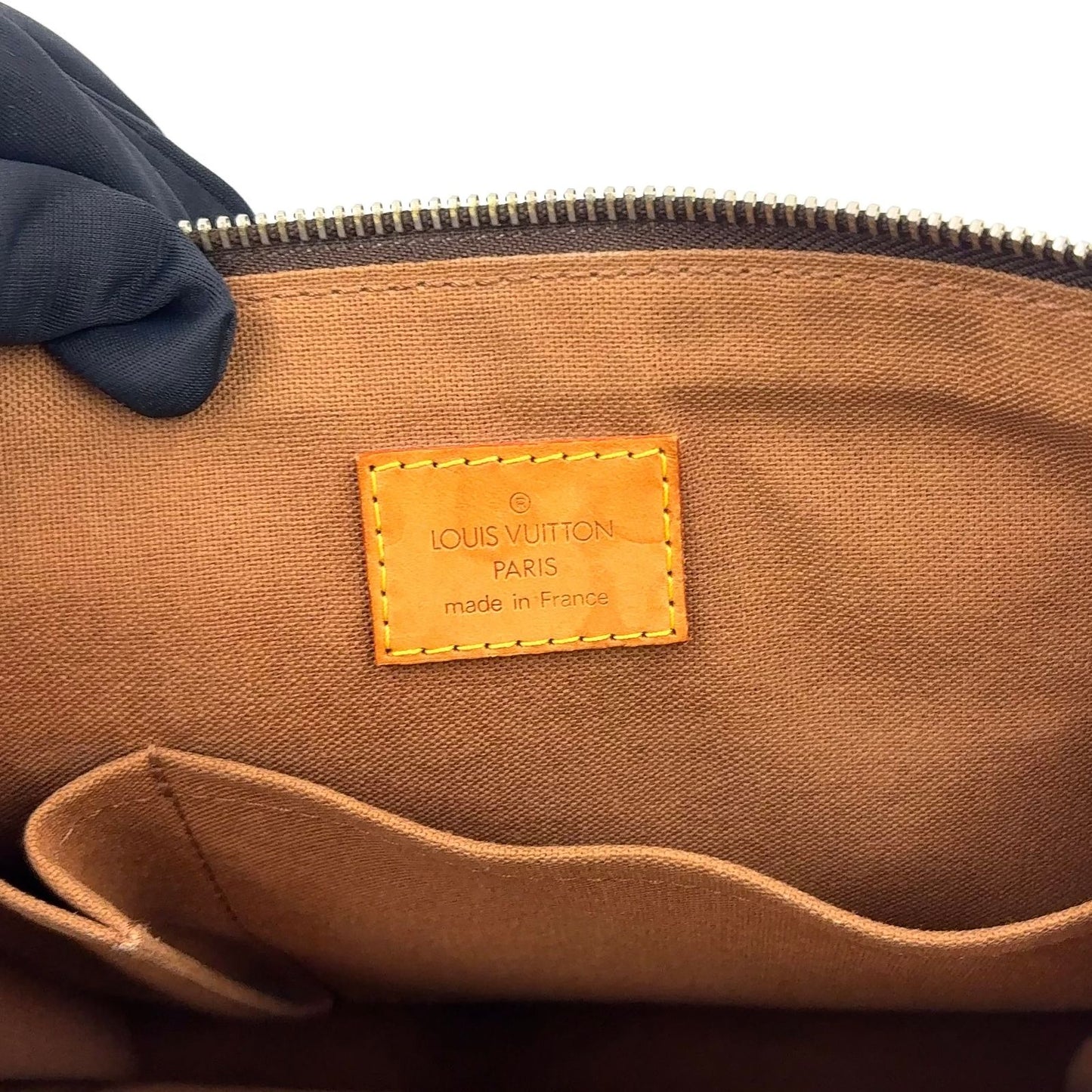 Louis Vuitton Popincourt Monogram Leather Brown Tote Gold — view 4