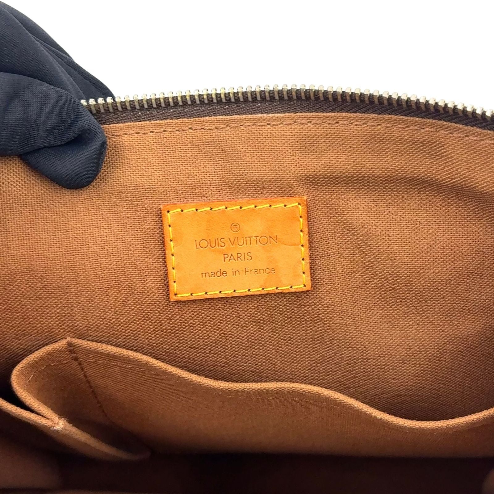Louis Vuitton Popincourt Monogram Leather Brown Tote Gold — view 4