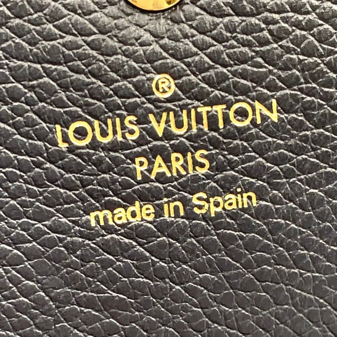 Louis Vuitton Portefeuille Emily Monogram Empreinte Enabled Leather Navy Wallet — view 4