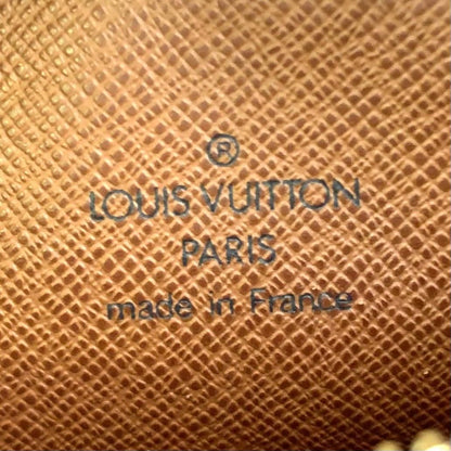Louis Vuitton Danube Monogram Leather Brown Shoulder Bag Gold — view 4