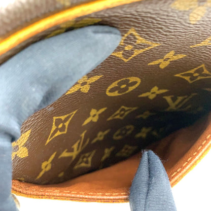 Louis Vuitton Danube Monogram Leather Brown Shoulder Bag Gold — view 9