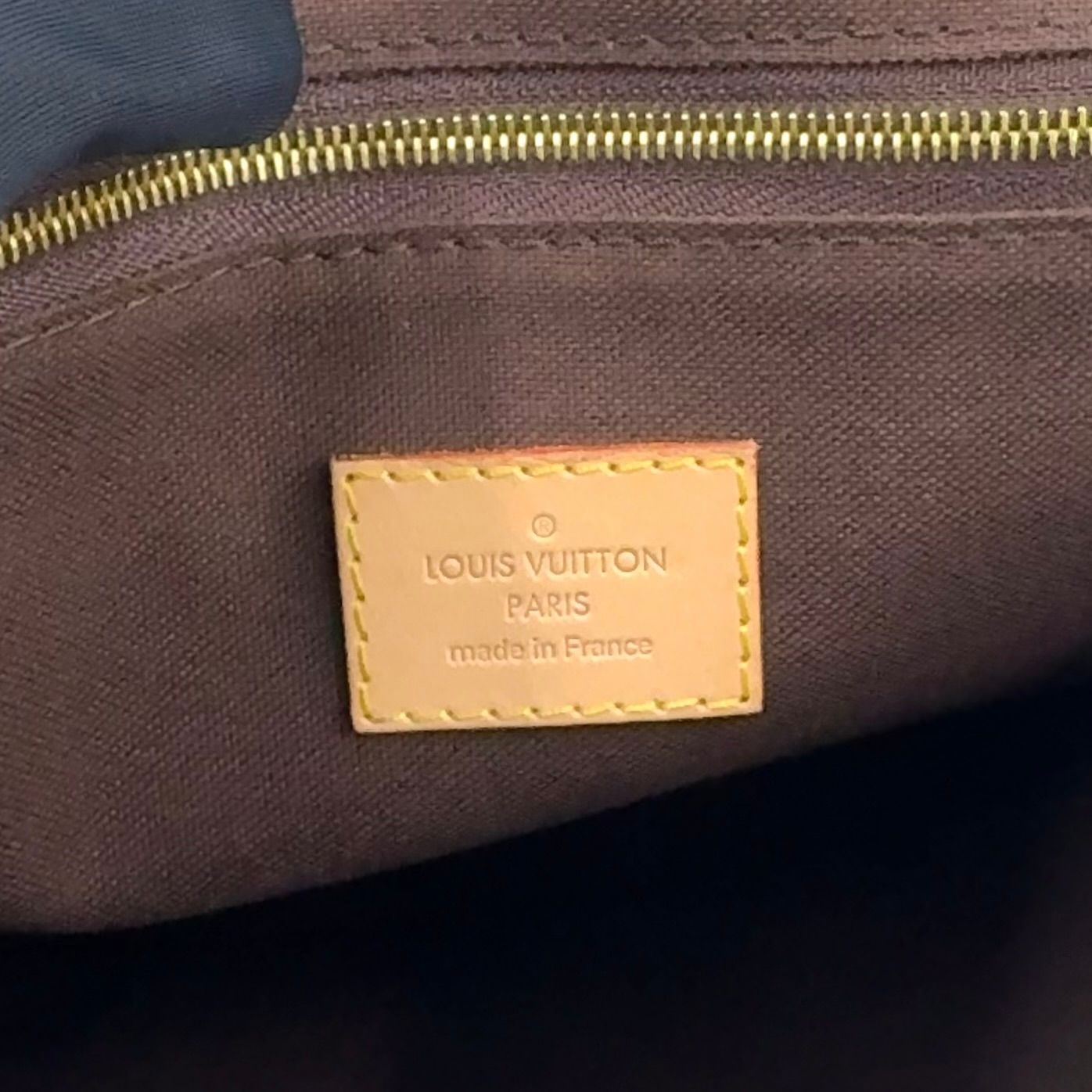 Louis Vuitton Menilmontan PM Monogram Leather Brown Shoulder Bag Gold — view 4