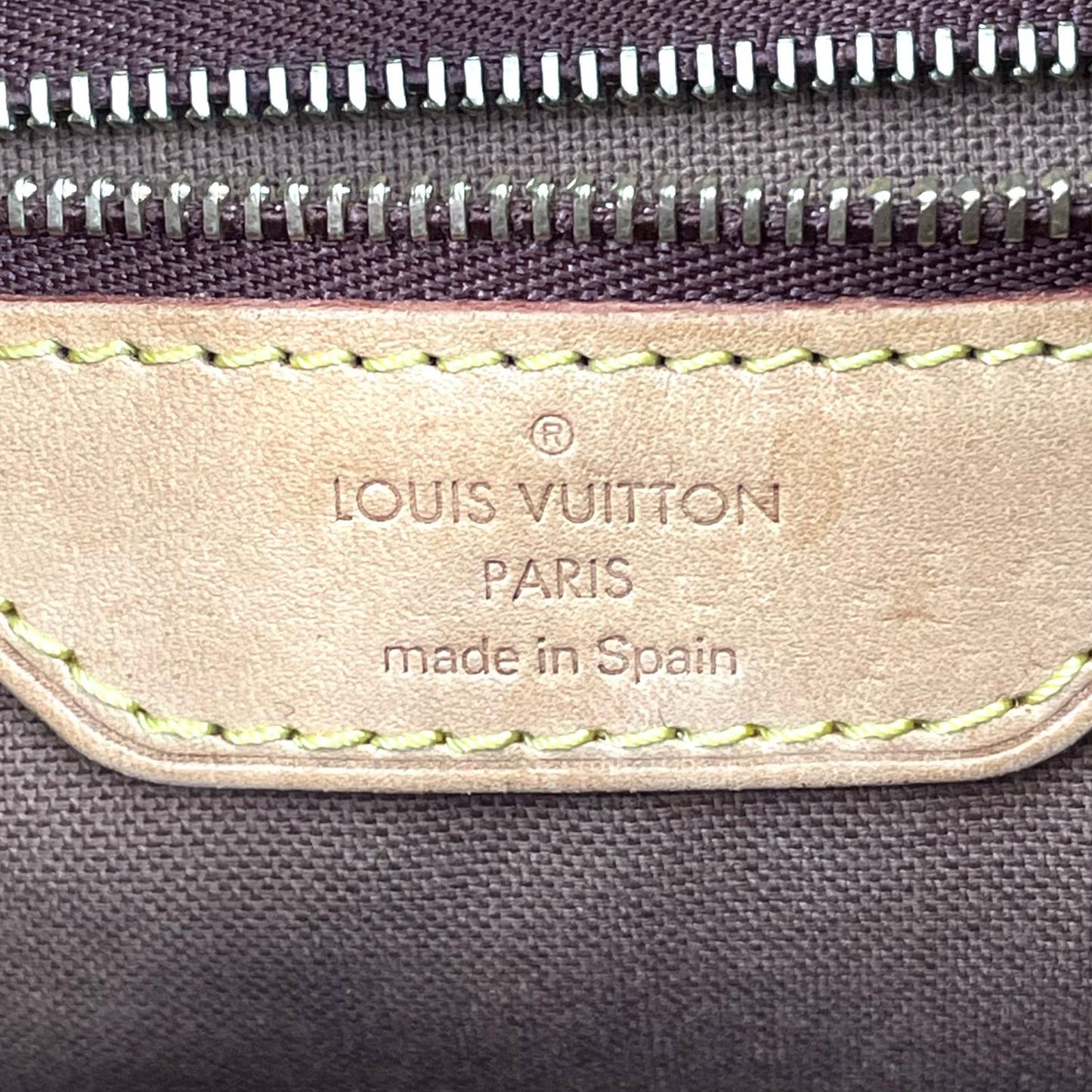 Louis Vuitton Batignolles Vertical Monogram Leather Brown Tote Gold — view 4
