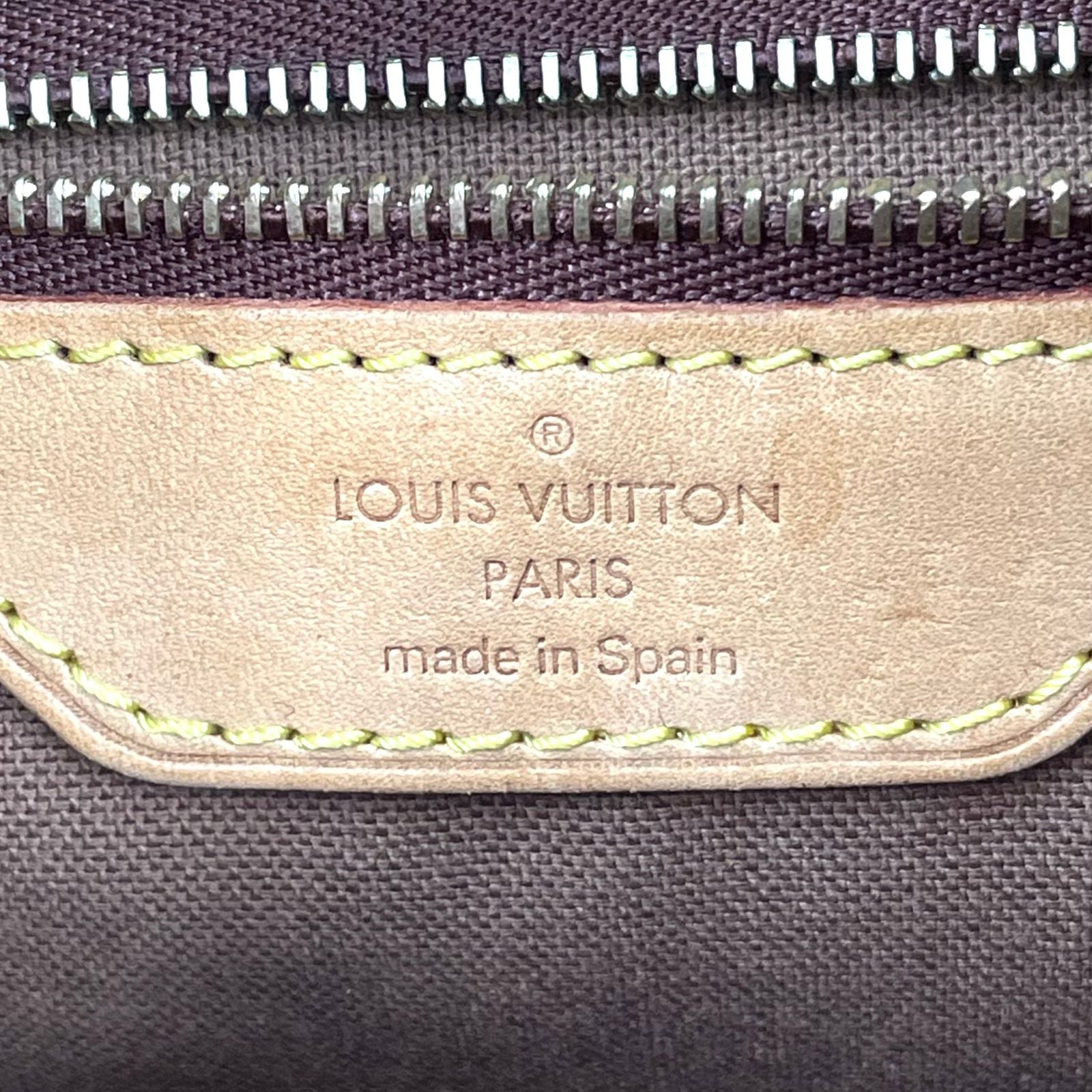 Louis Vuitton Batignolles Vertical Monogram Leather Brown Tote Gold — view 4