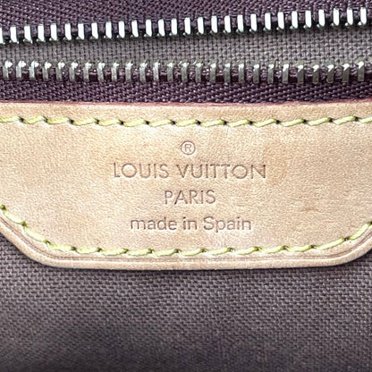 Louis Vuitton Batignolles Vertical Monogram Leather Brown Tote Gold — view 4