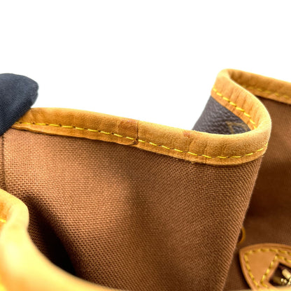 Louis Vuitton Batignolles Vertical Monogram Leather Brown Tote Gold — view 8