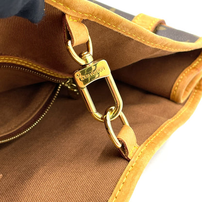 Louis Vuitton Batignolles Vertical Monogram Leather Brown Tote Gold — view 7