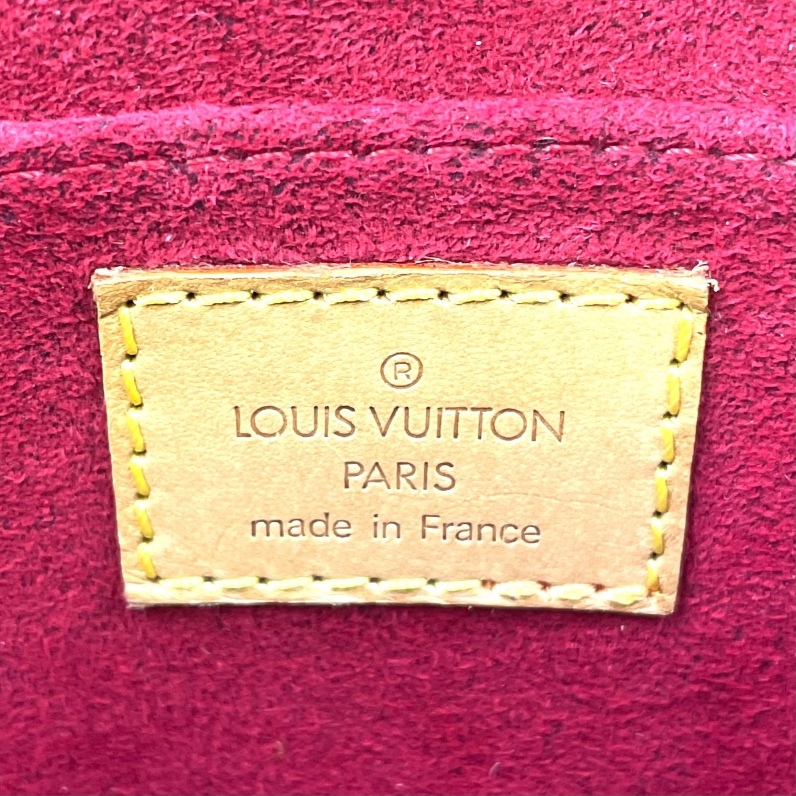 Louis Vuitton Tambourine Monogram Leather Brown Shoulder Bag Gold — view 4