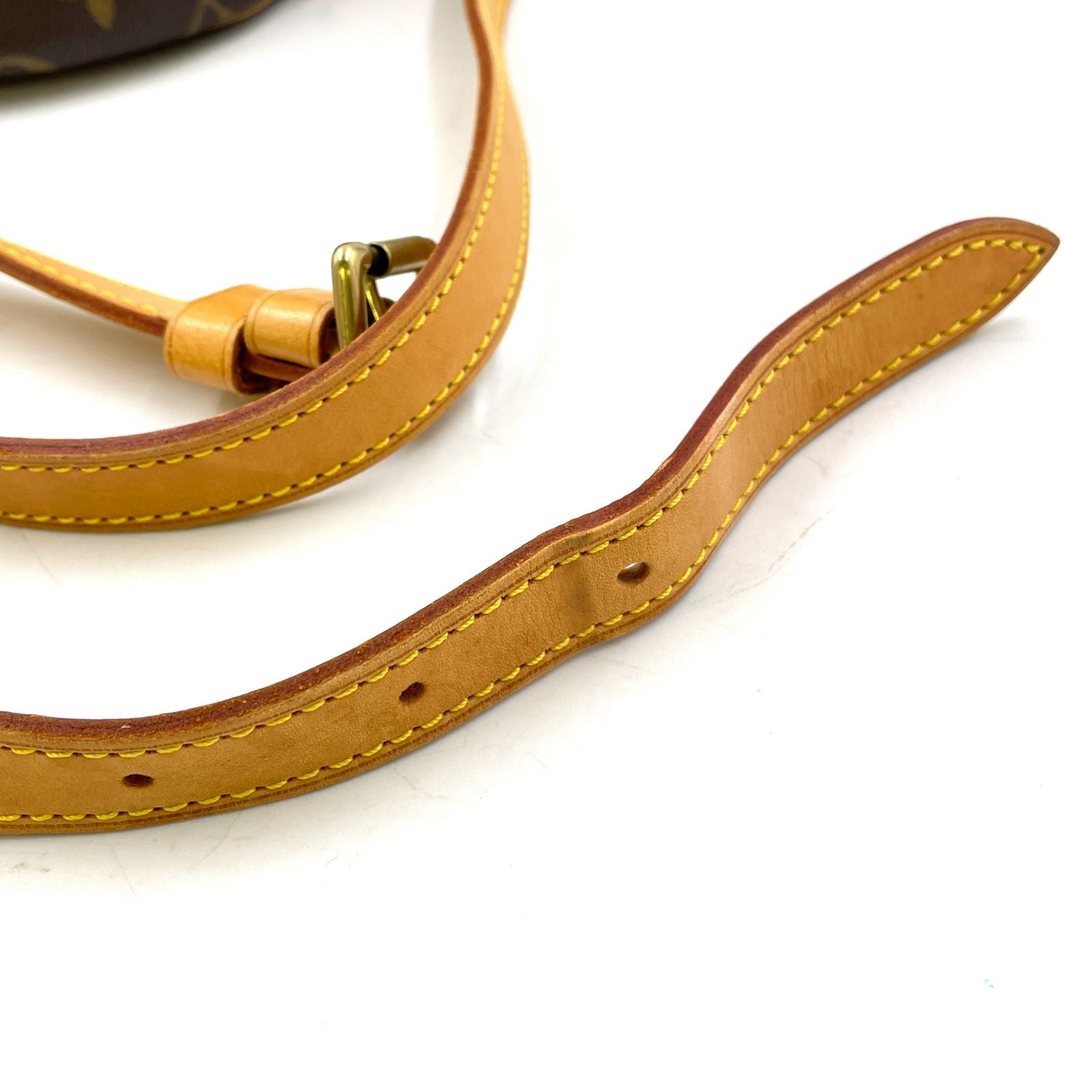 Louis Vuitton Tambourine Monogram Leather Brown Shoulder Bag Gold — view 7