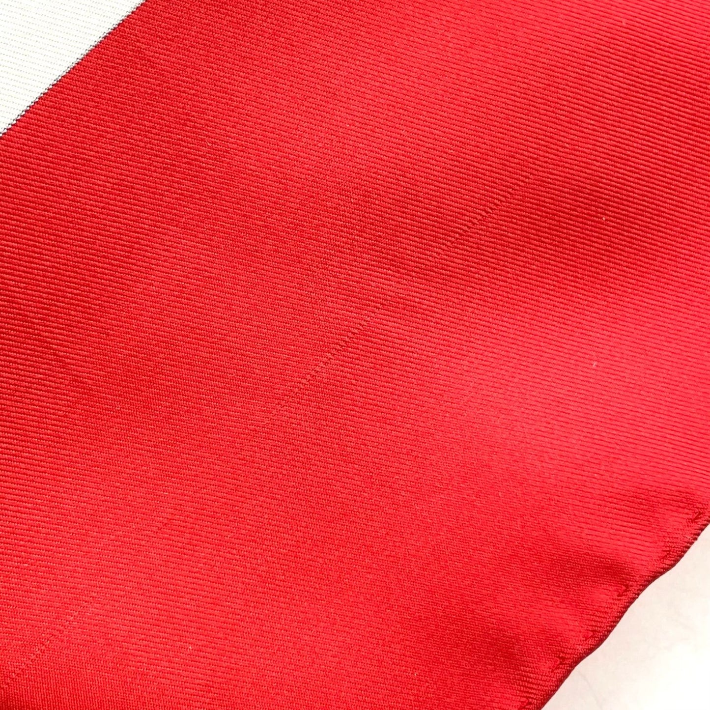 Hermes Carre 90 Brides de Gala Silk White Red Scarf — view 5