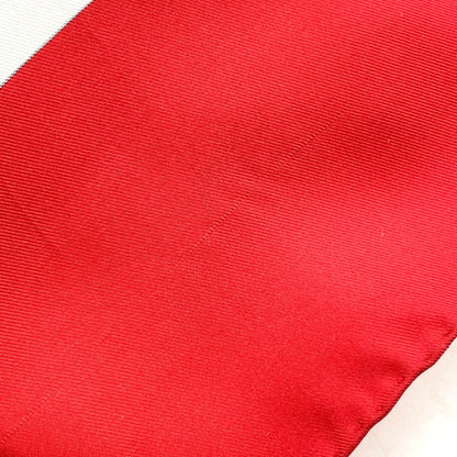 Hermes Carre 90 Brides de Gala Silk White Red Scarf — view 5