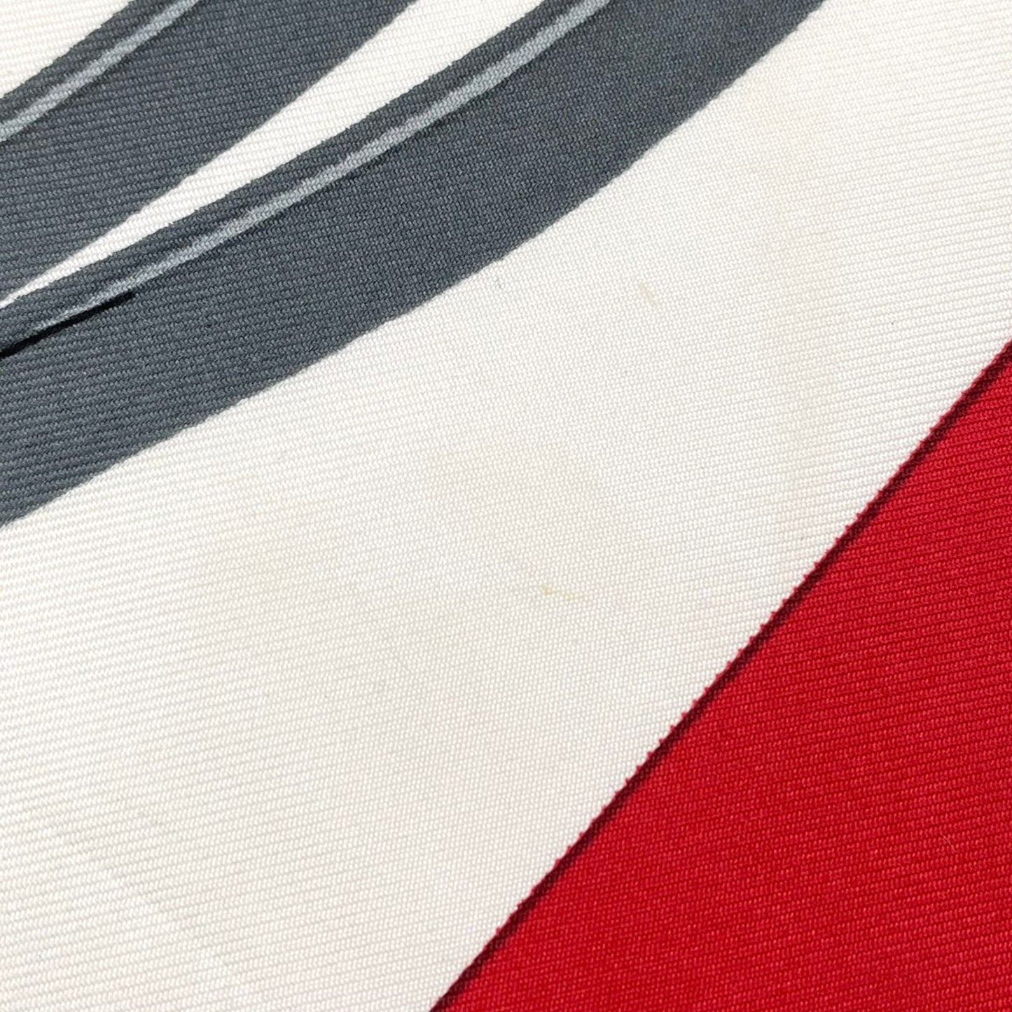 Hermes Carre 90 Brides de Gala Silk White Red Scarf — view 8