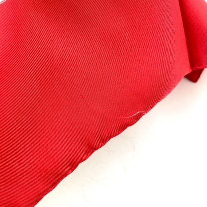Hermes Carre 90 Brides de Gala Silk White Red Scarf — view 4