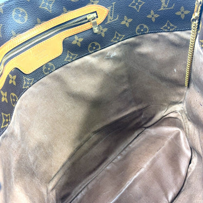 Louis Vuitton Sac Shopping Monogram Leather Brown Light Tote Gold — view 5