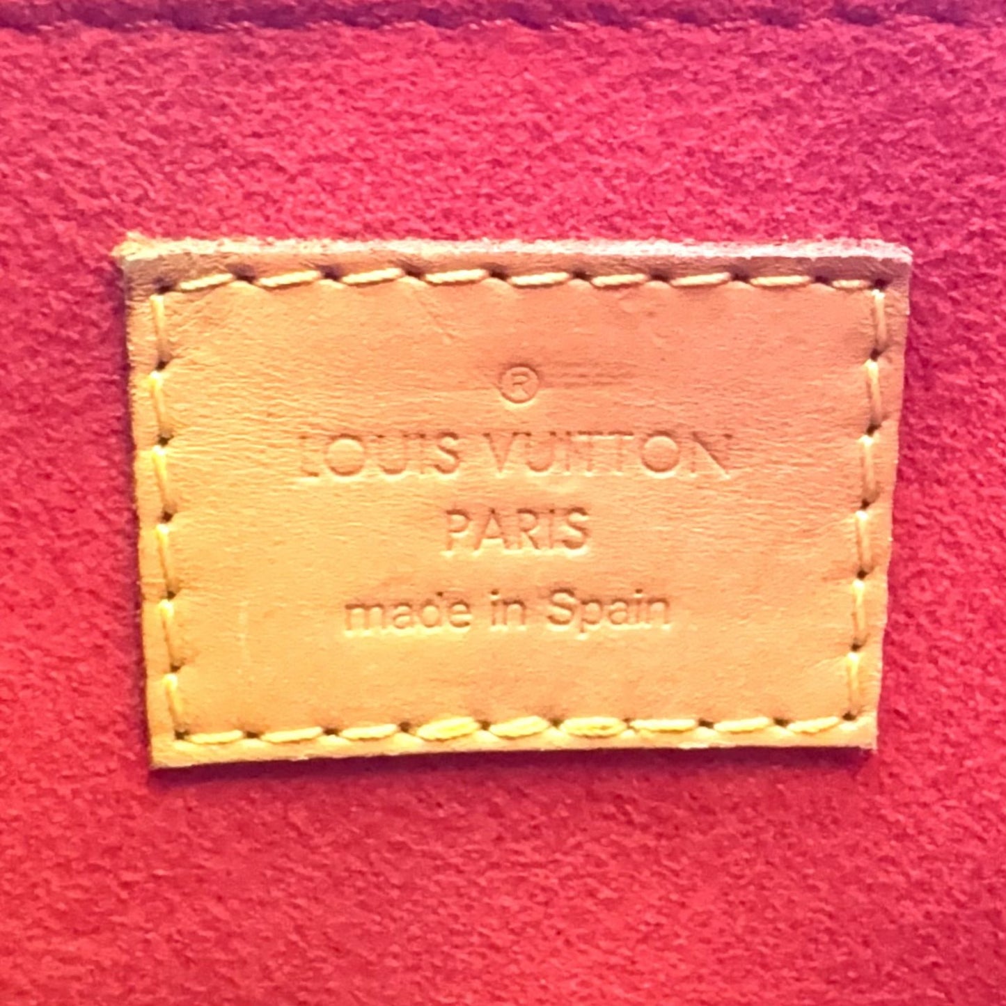 Louis Vuitton Pallas BB Monogram Canvas 2-Way Shoulder Leather Brown Red — view 4