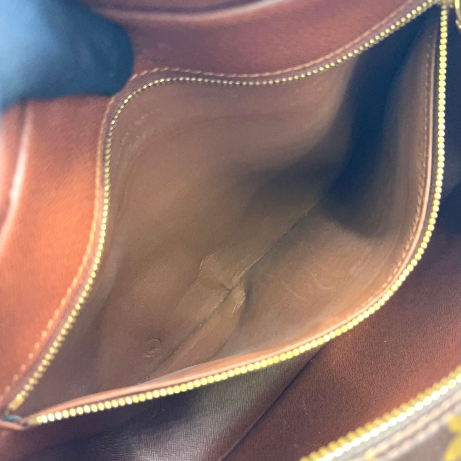 Louis Vuitton Nile Monogram Leather Brown Light Shoulder Bag Gold — view 5