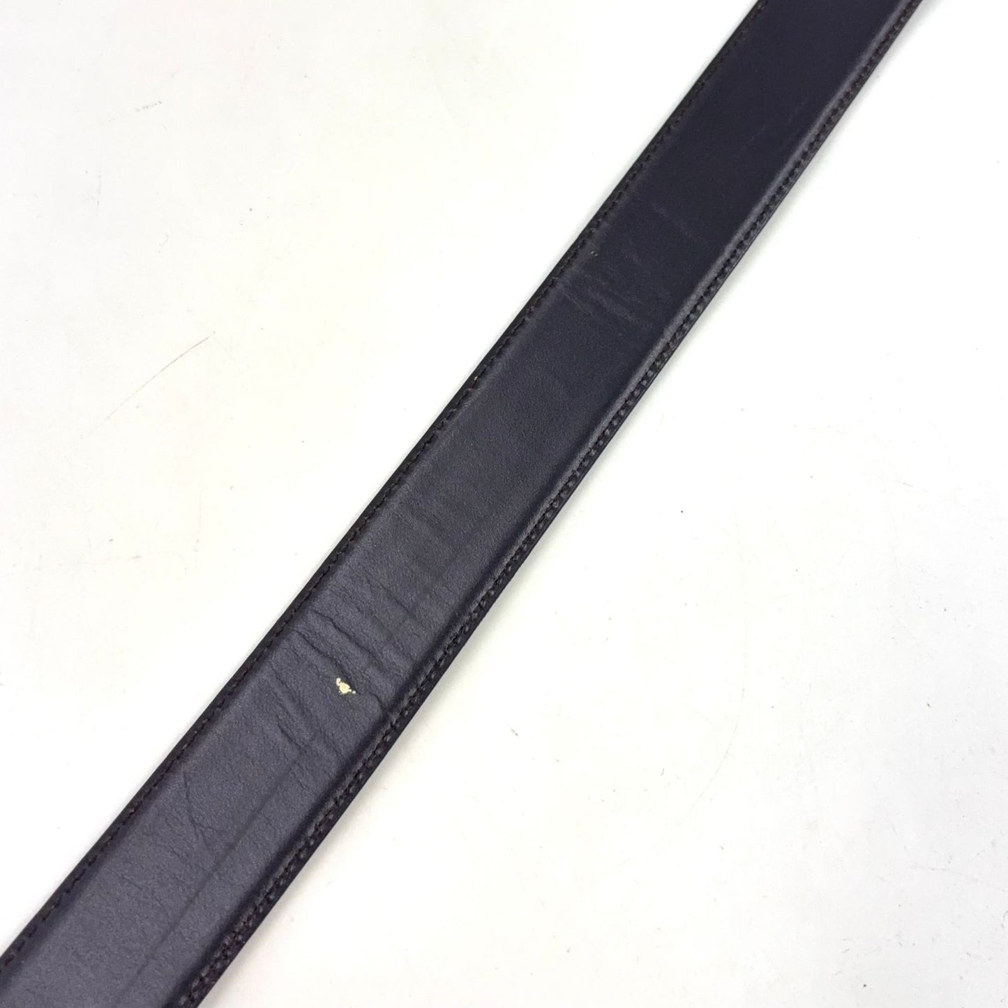 Gucci Gbuckle Leather Black Belt Silver — view 9