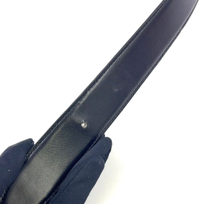 Gucci Gbuckle Leather Black Belt Silver — view 8