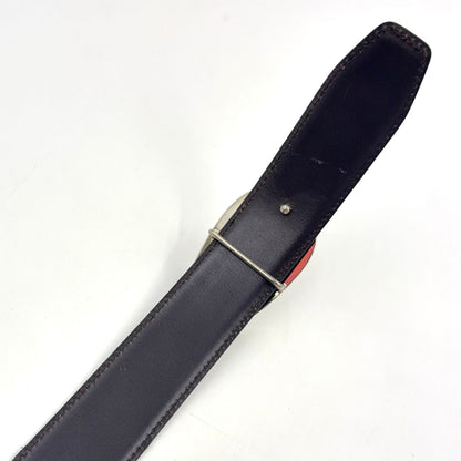 Gucci Gbuckle Leather Black Belt Silver — view 6