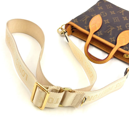 Louis Vuitton Neverfull BB Monogram 2-Way Shoulder Leather Brown Light Handbag — view 9