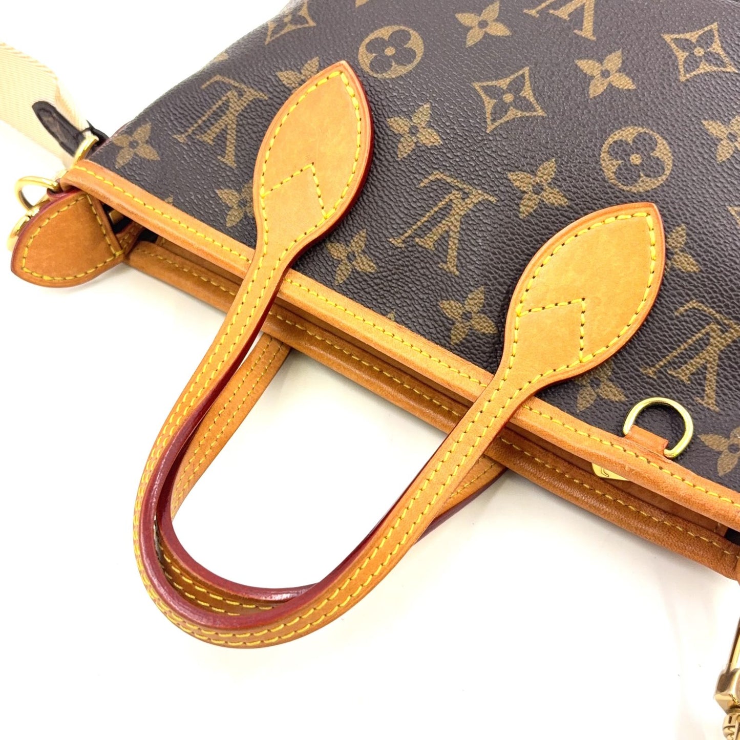 Louis Vuitton Neverfull BB Monogram 2-Way Shoulder Leather Brown Light Handbag — view 8