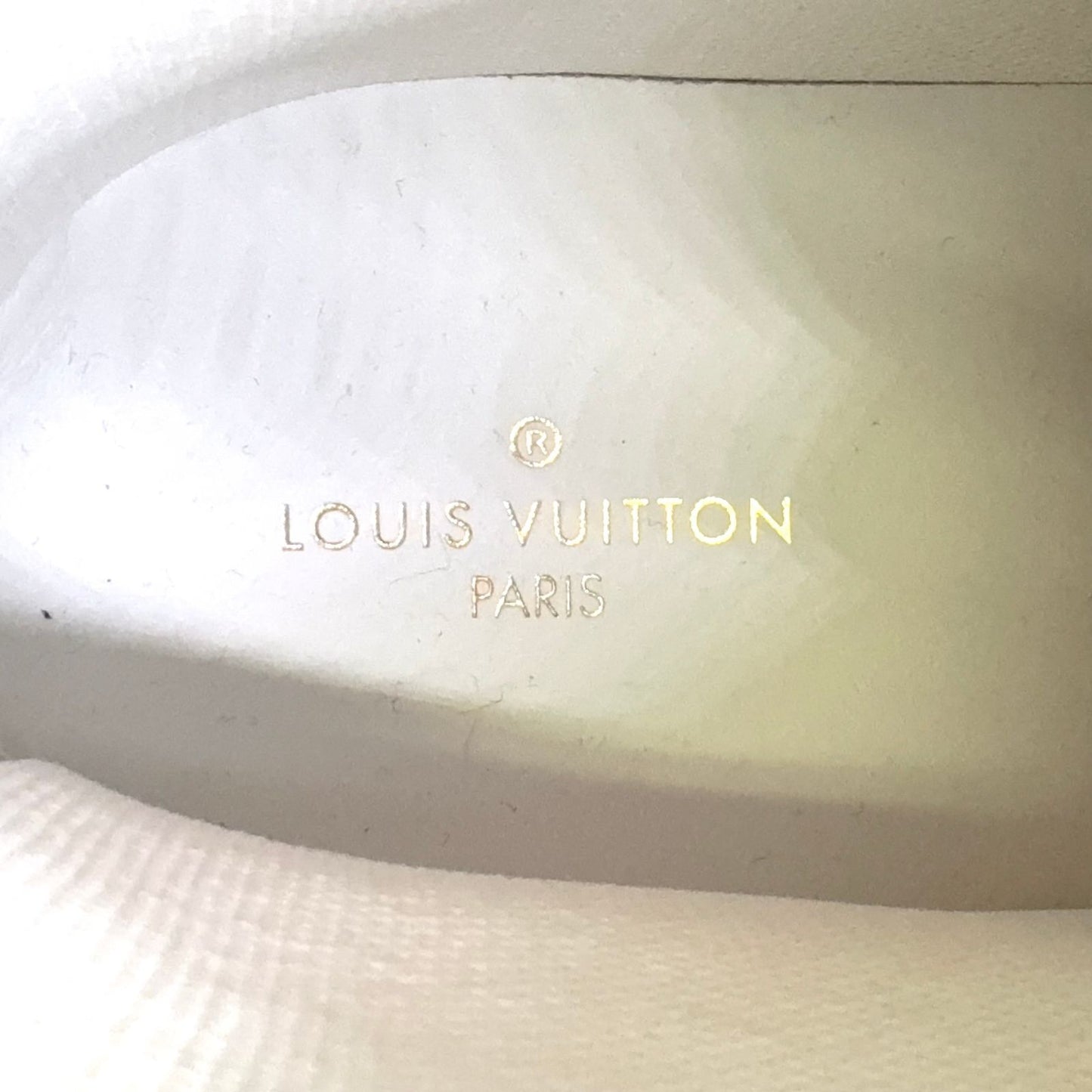 Louis Vuitton Tattoo Line Monogram Denim High Cut Leather Rubber Blue White — view 3