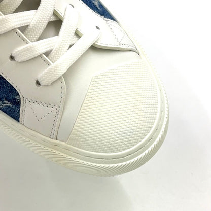 Louis Vuitton Tattoo Line Monogram Denim High Cut Leather Rubber Blue White — view 9