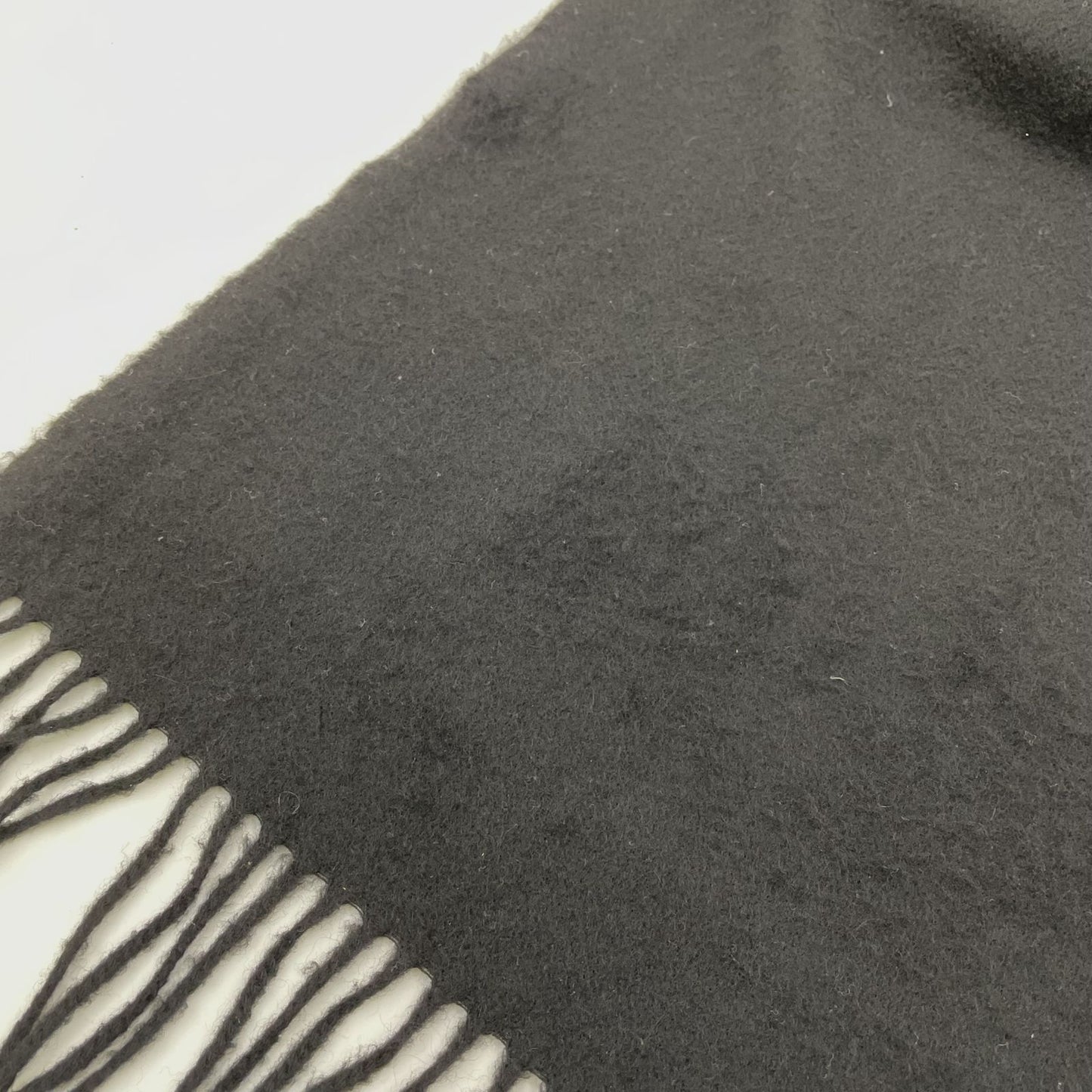 Hermes Cashmere Black Scarf — view 5