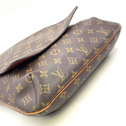 Louis Vuitton Musette Monogram Leather Brown Shoulder Bag Gold — view 5