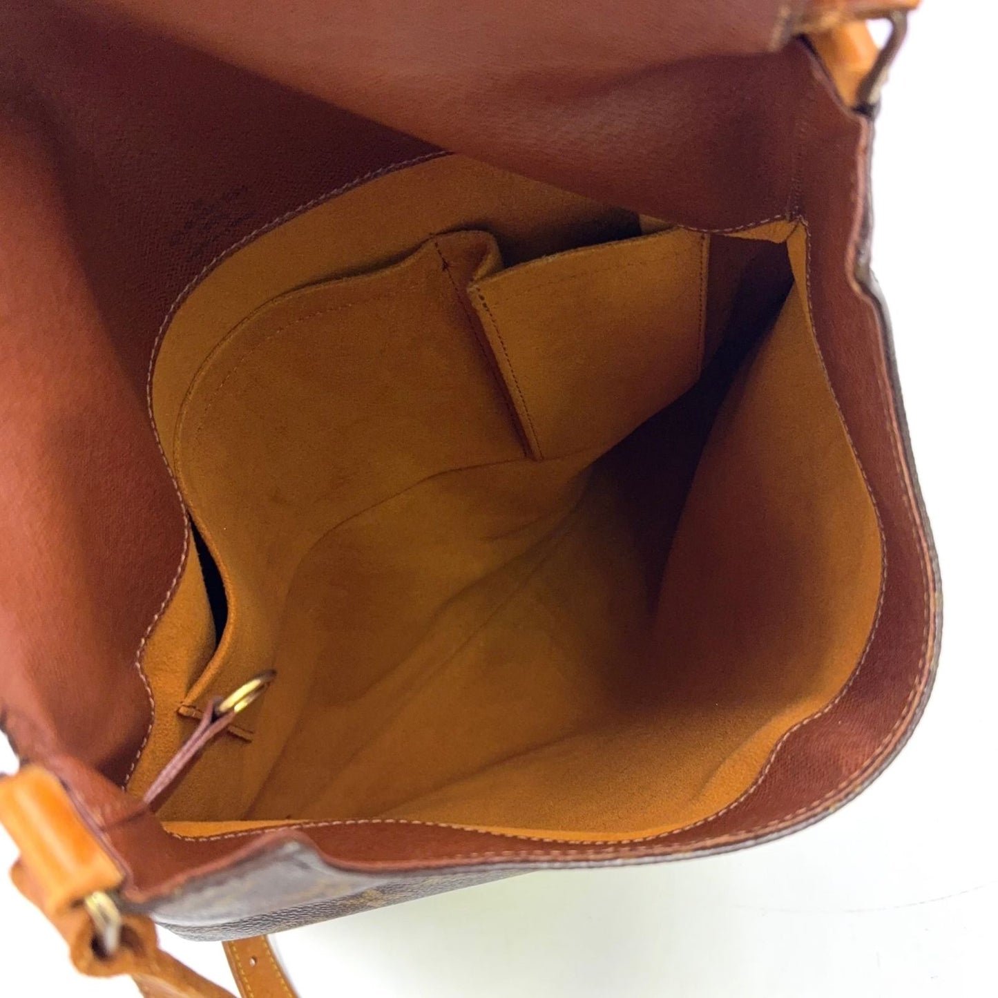 Louis Vuitton Musette Monogram Leather Brown Shoulder Bag Gold — view 3