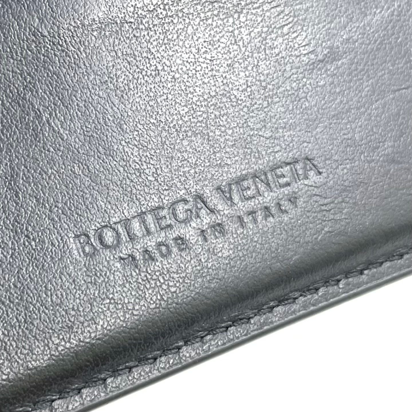 Bottega Veneta Cassette with Coin Pass Bifold Leather Black Wallet — view 4