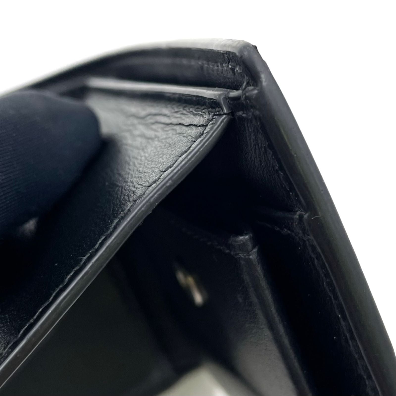 Bottega Veneta Cassette with Coin Pass Bifold Leather Black Wallet — view 9