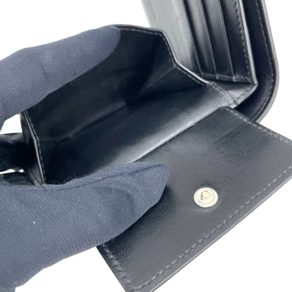 Bottega Veneta Cassette with Coin Pass Bifold Leather Black Wallet — view 8