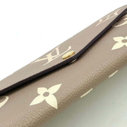 Louis Vuitton Portefeuille Sarah Monogram Empreinte Leather Beige White Bifold — view 8