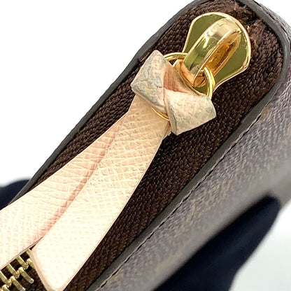 Louis Vuitton Portefeuille Clemence Monogram Rose Ballerine Leather Brown Light — view 5