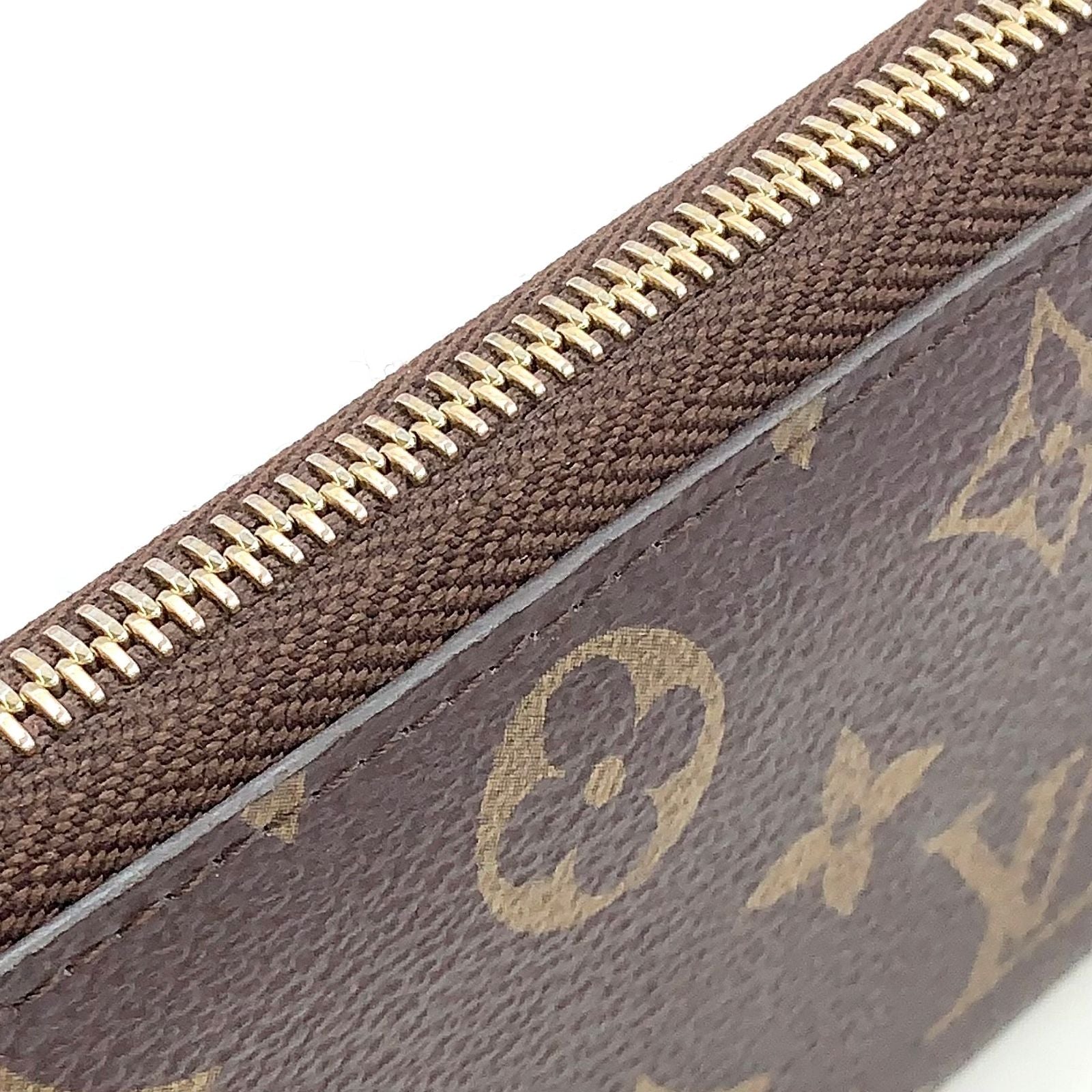 Louis Vuitton Portefeuille Clemence Monogram Rose Ballerine Leather Brown Light — view 7