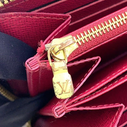 Louis Vuitton Zippy Wallet Monogram Fuchsia Leather Pink Purple Brown Round Gold — view 5