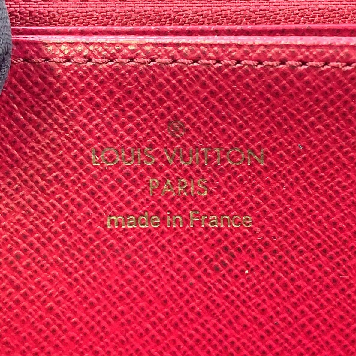 Louis Vuitton Zippy Wallet Monogram Fuchsia Leather Pink Purple Brown Round Gold — view 4