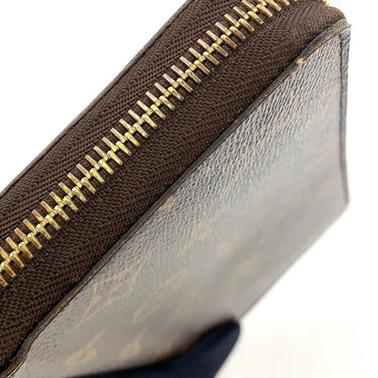 Louis Vuitton Zippy Wallet Monogram Fuchsia Leather Pink Purple Brown Round Gold — view 8