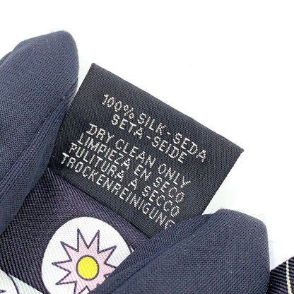 Hermes Twilly Odyssey Silk Black White Scarf — view 4