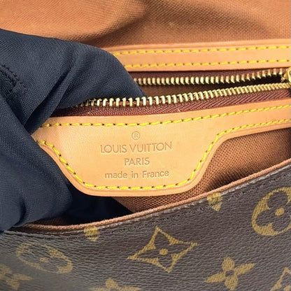 Louis Vuitton Mini Looping Monogram Shoulder Leather Brown Light Handbag Gold — view 4