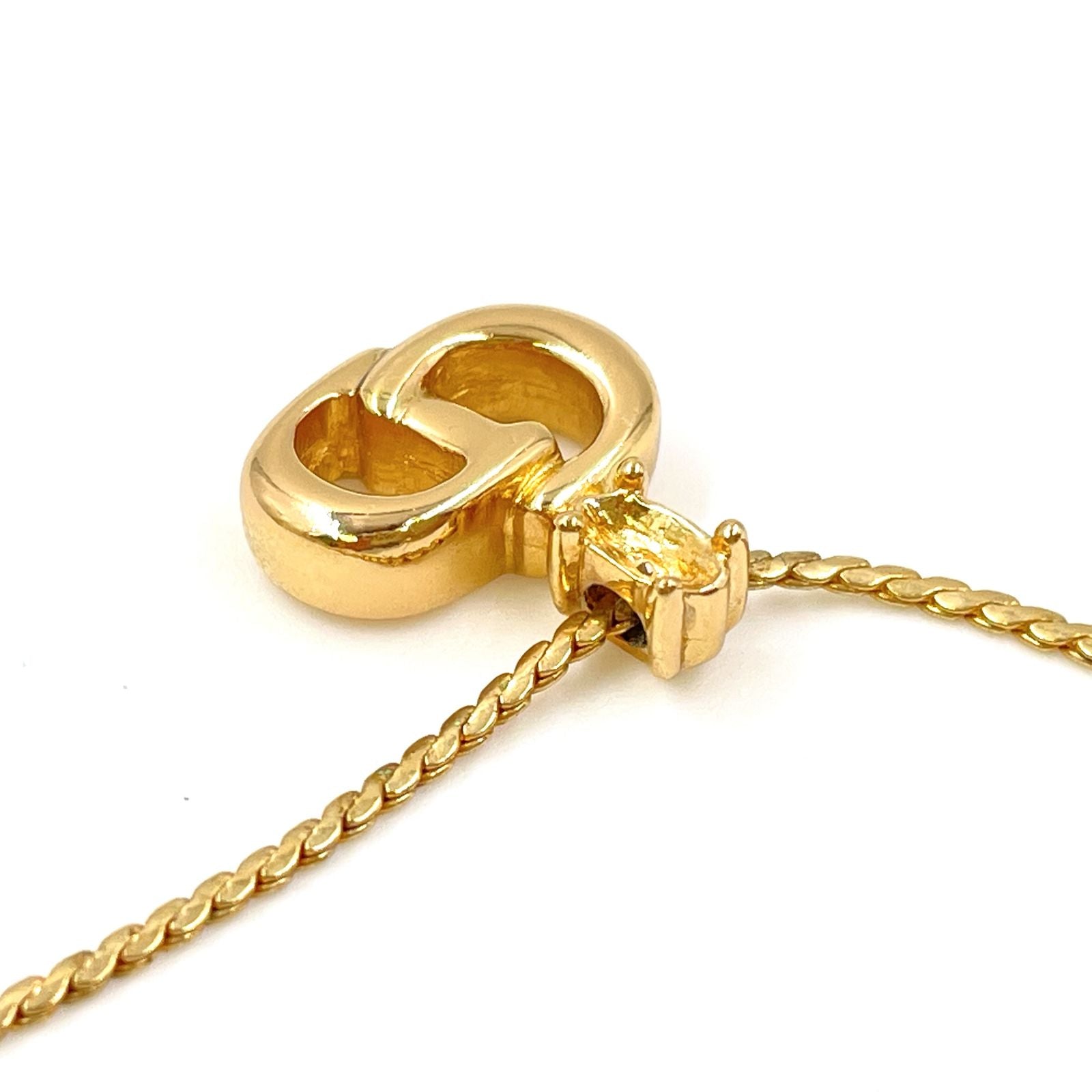 Dior Cdlogo Gold Plated Necklace — view 6