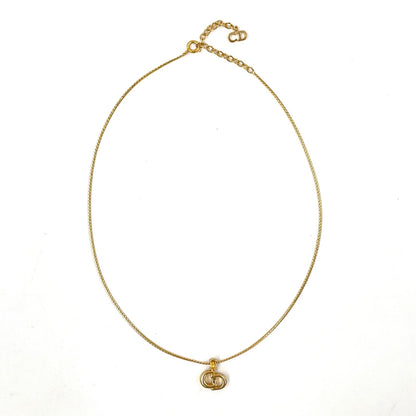 Dior Cdlogo Gold Plated Necklace — view 4