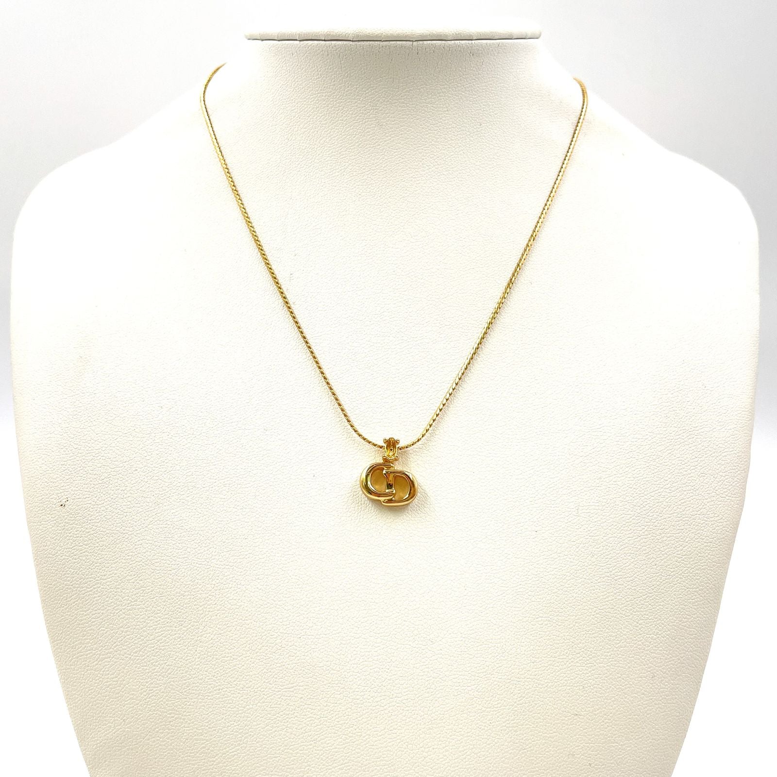 Dior Cdlogo Gold Plated Necklace — view 7