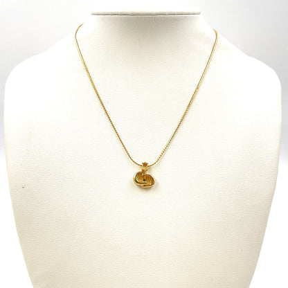Dior Cdlogo Gold Plated Necklace — view 7