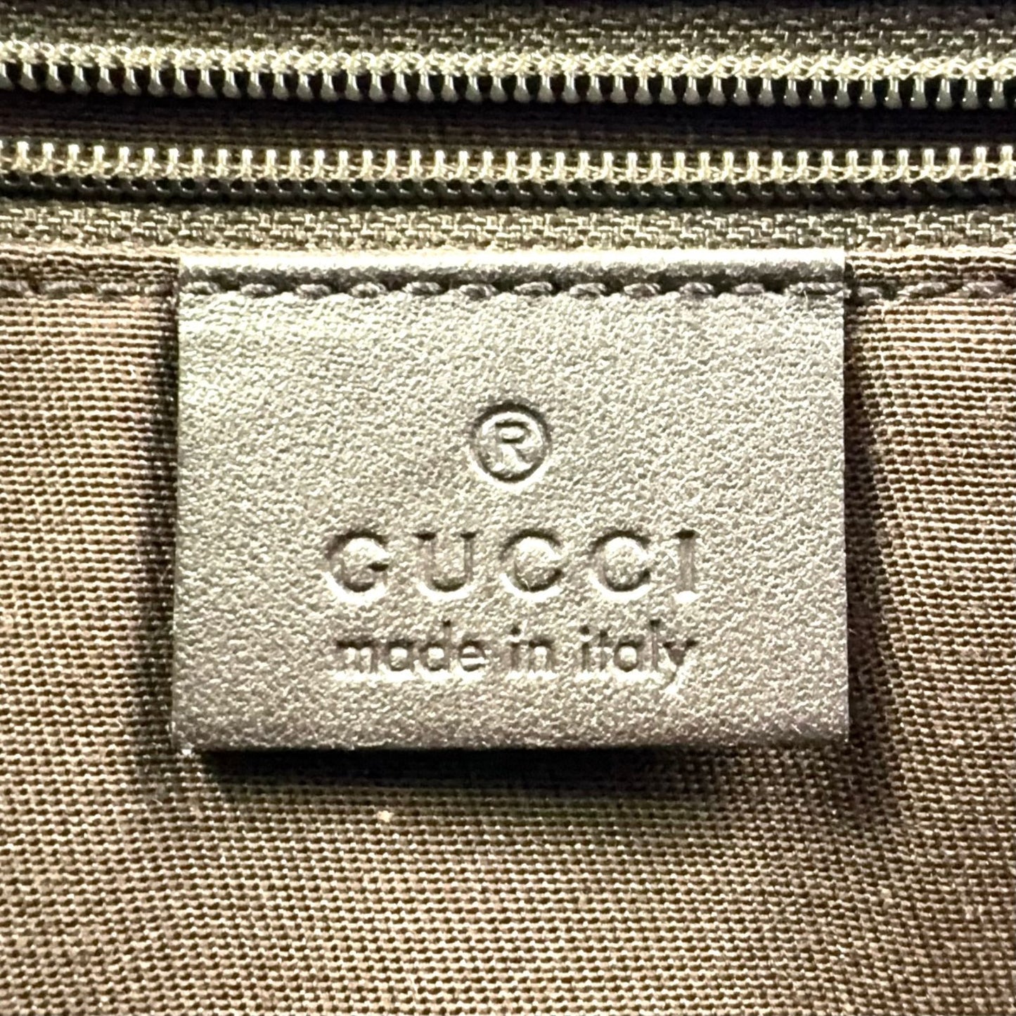 Gucci GG Supreme Leather Brown Beige Tote Gold — view 4